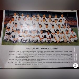 Original 1960 team photo Chicago white sox